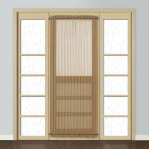 Forrester Geometric Sheer Rod Pocket Single Curtain Panel