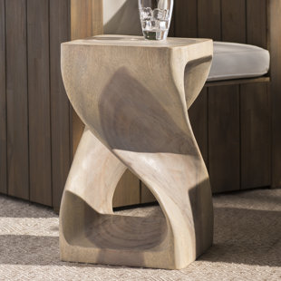 Monkey Pod Twist Stool Wayfair Chandler Twist Stool 20 Agate Grey