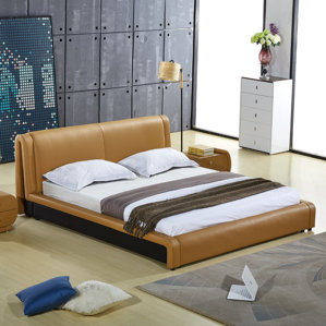 Upholstered Platform Bed by Container
