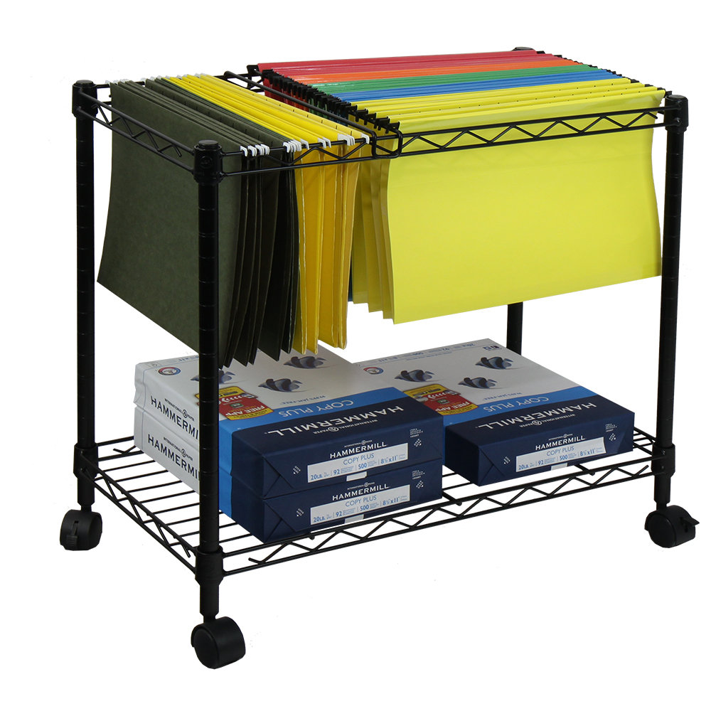 Oceanstar Design Portable 1 Tier Metal Rolling File Cart Reviews Oceanstar Design Portable 1 Tier Metal Rolling File Cart Reviews Wayfair