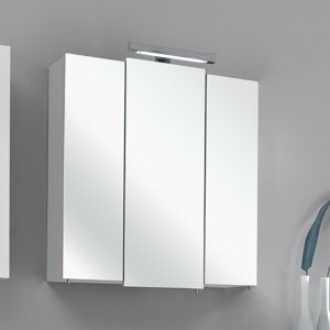 68 x 73 cm Verspiegelter Badschrank Wiesbaden vo..