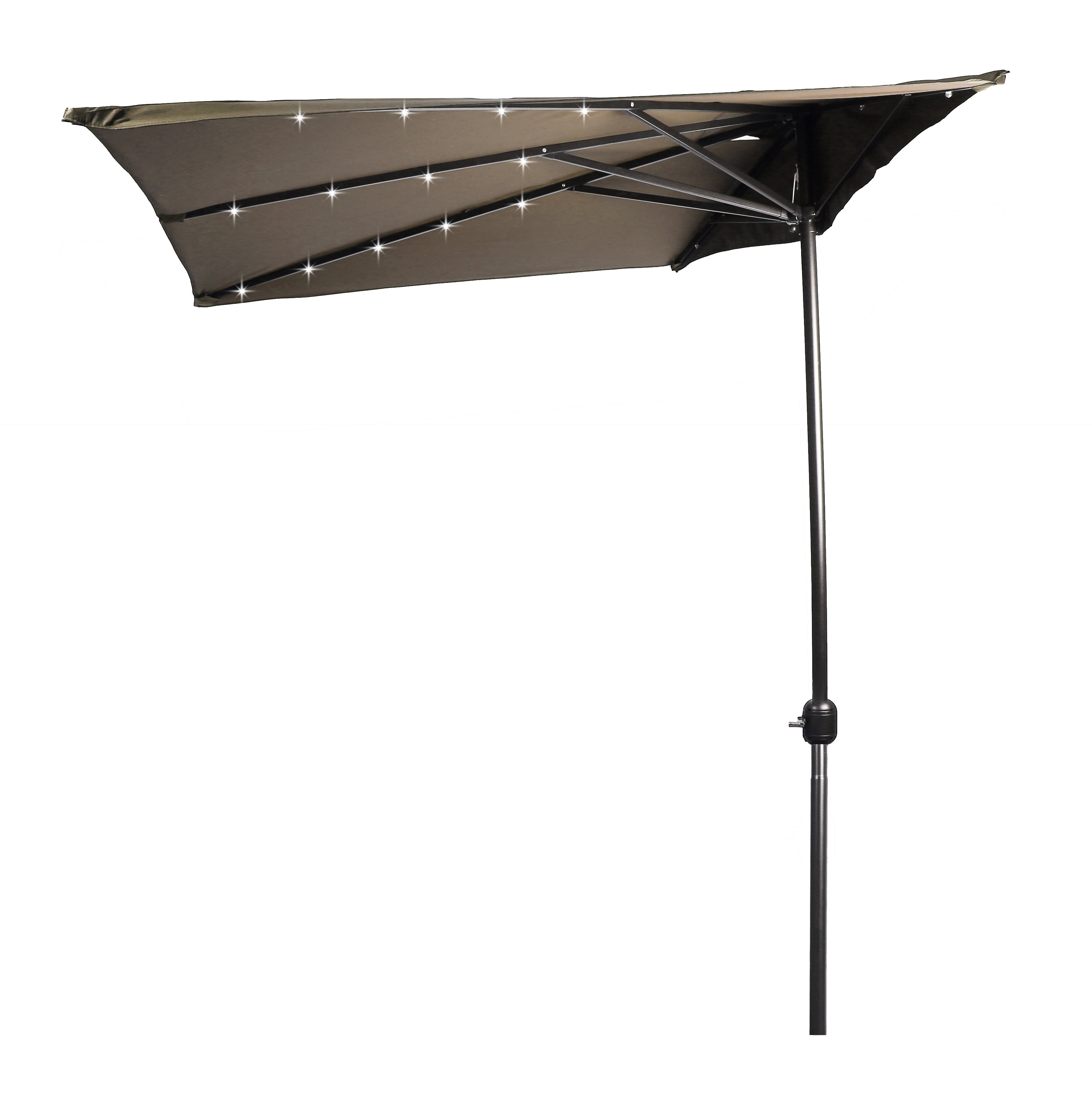 Trademark Innovations 6 5 Lighted Half Umbrella Reviews Wayfair