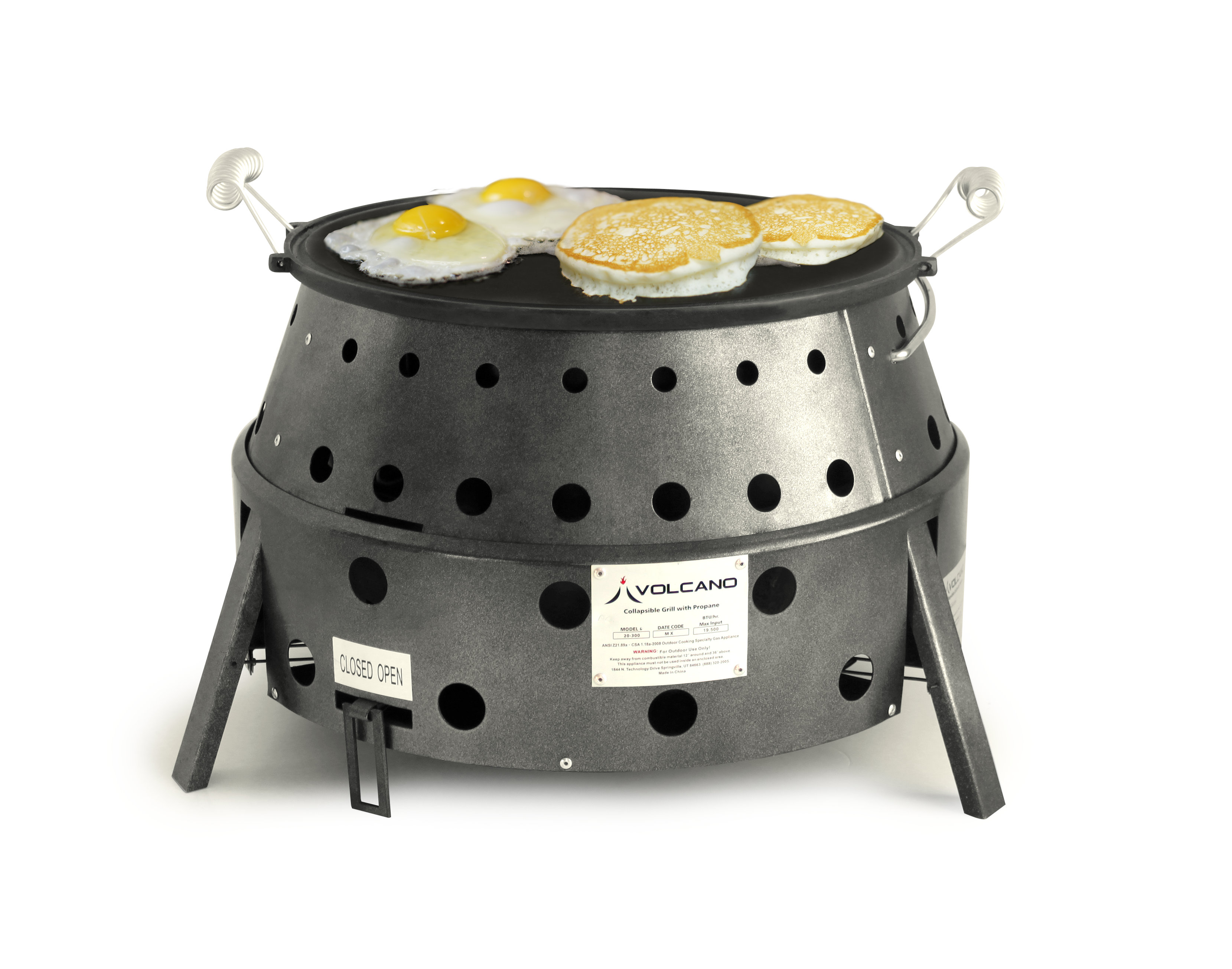 Volcano Grills 19 5 3 Collapsible Propane Gas Grill Wayfair