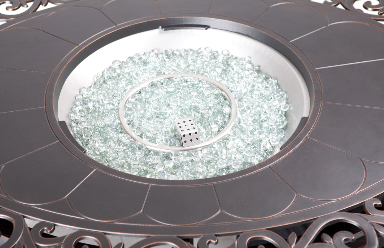 Fire Sense Toulon Aluminum Propane Fire Pit Table & Reviews Wayfair