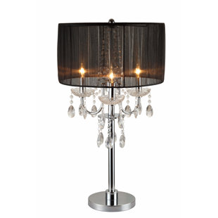 Crystal Chandelier Table Lamp Wayfair Viers Chandelier Touch 29 Table Lamp Set Of 2