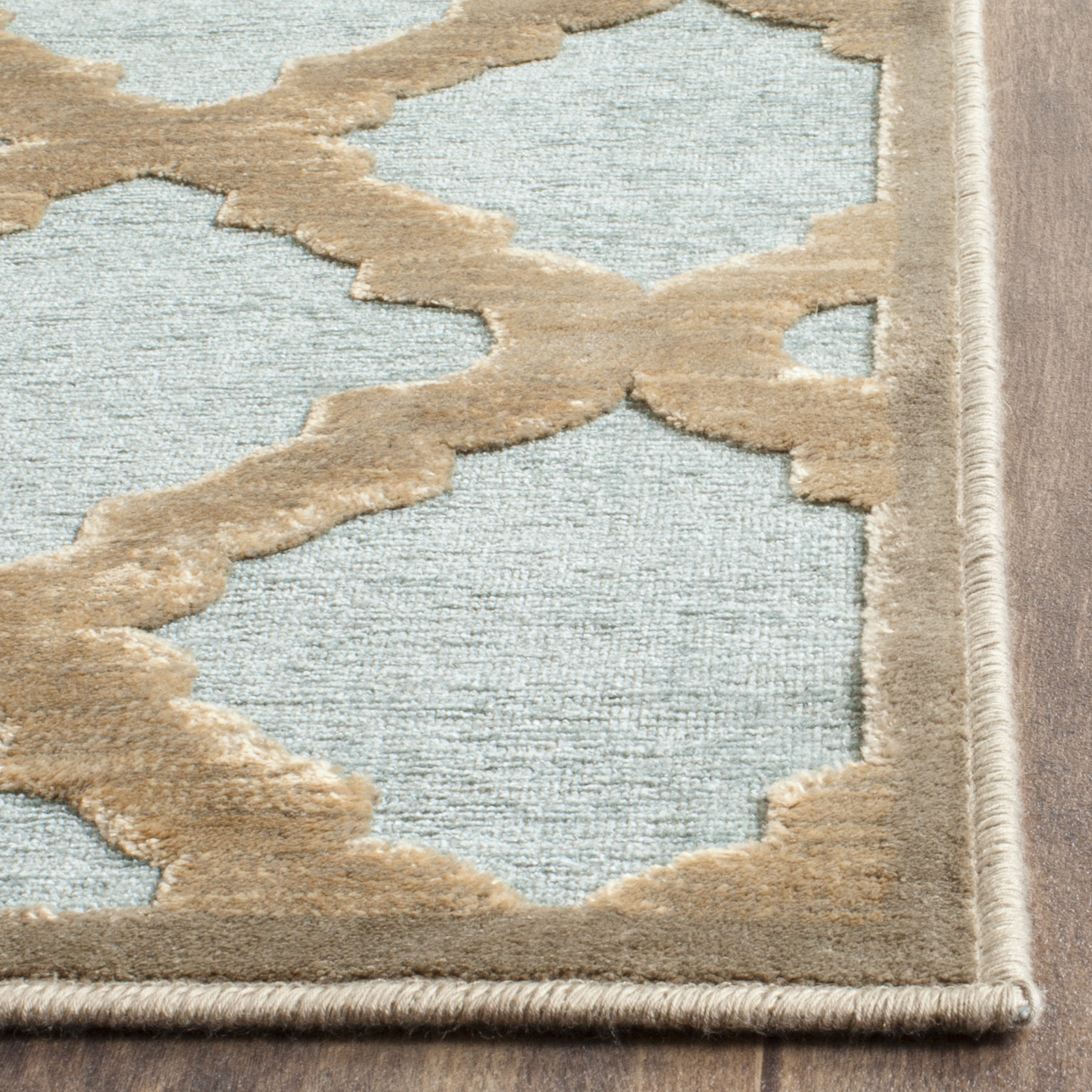 Safavieh Damon Aqua/Brown Area Rug & Reviews Wayfair.co.uk