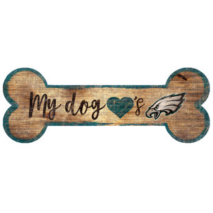 Dog Bathroom Decor Wayfair Nfl Dog Bone Sign Wall Décor