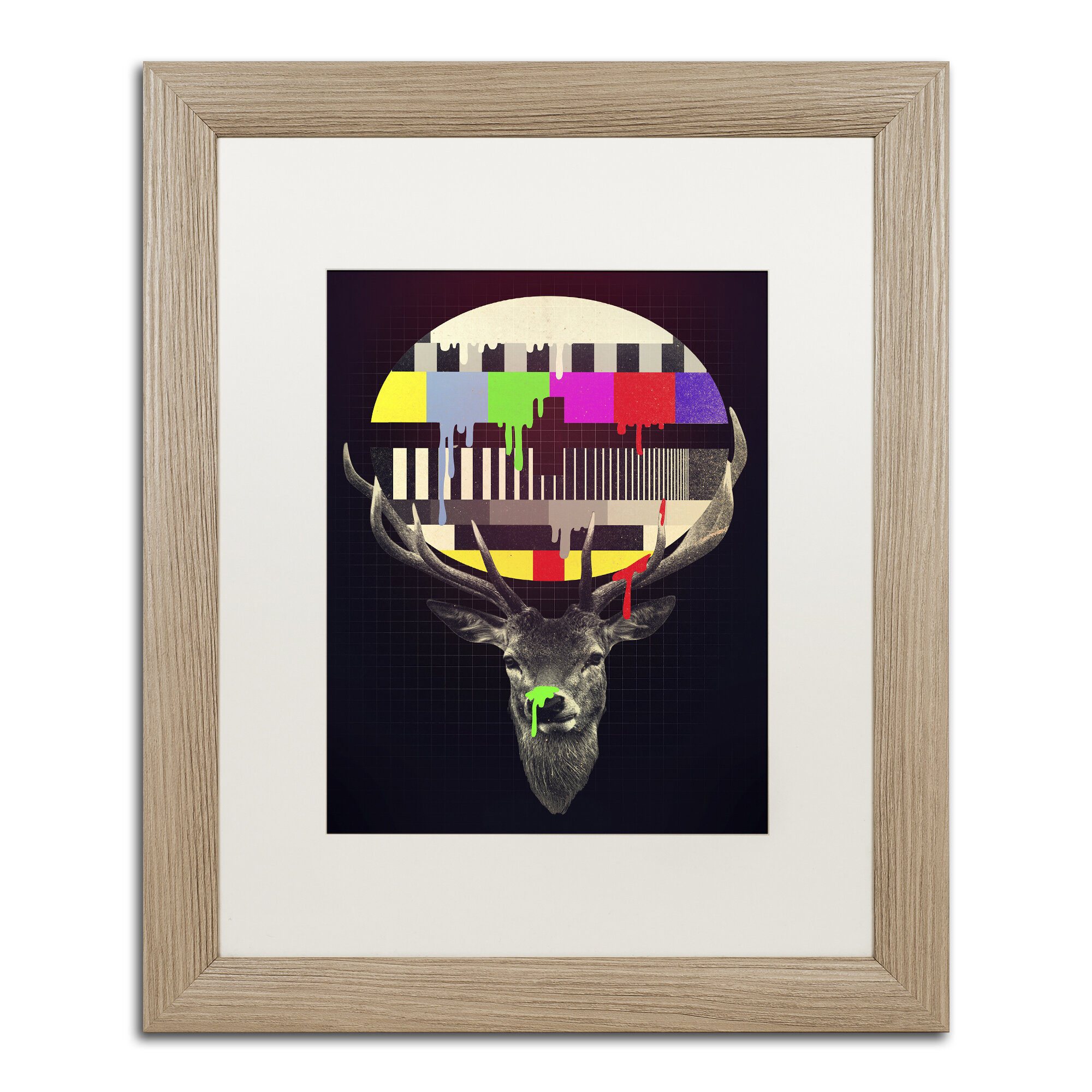 Trademark Art No Signal by Robert Farkas Matted Framed Painting Print 