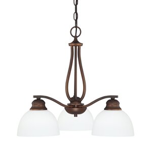 Brickyard 3-Light Shaded Chandelier