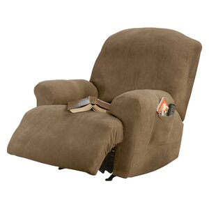 Stretch Pique T-Cushion Recliner Slipcover