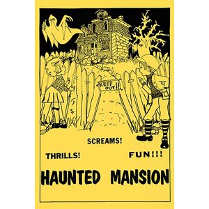 'Haunted Mansion' Vintage Advertisement