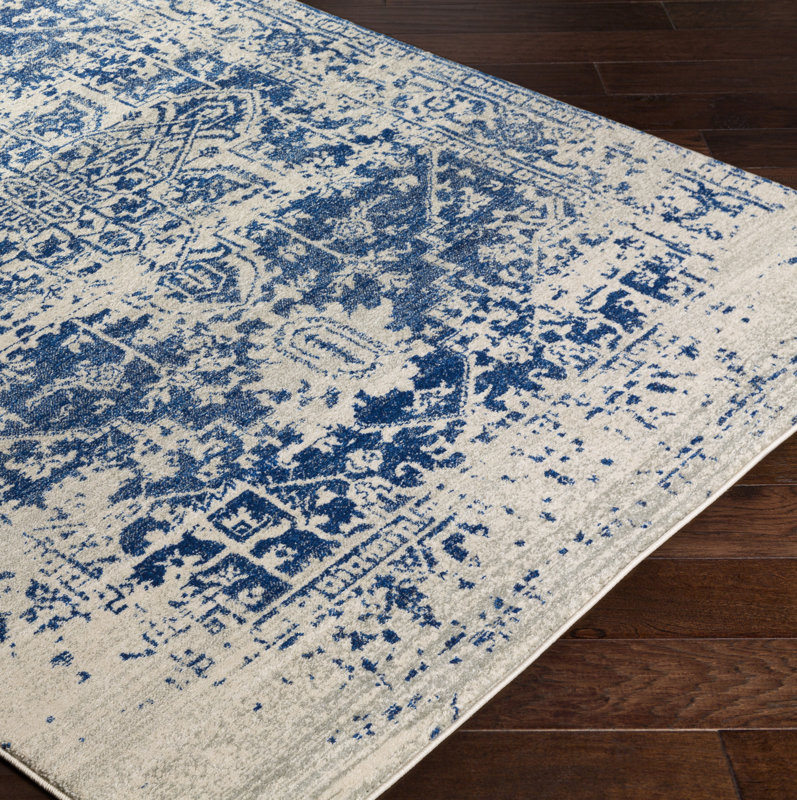 Mistana Hillsby Oriental Blue Area Rug & Reviews Wayfair