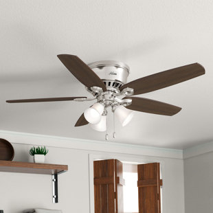 Ceiling Fans For Low Ceilings Wayfair 52 Builder Low Profile 5 Blade Ceiling Fan