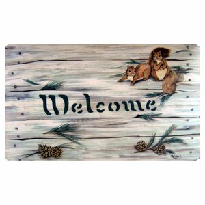 Squirrels and Pine Cones Doormat