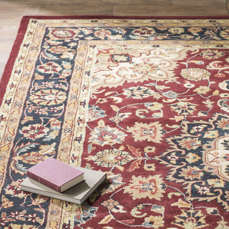 Astoria Grand Carnasheeran Burgundy & Navy Area Rug & Reviews Wayfair.ca