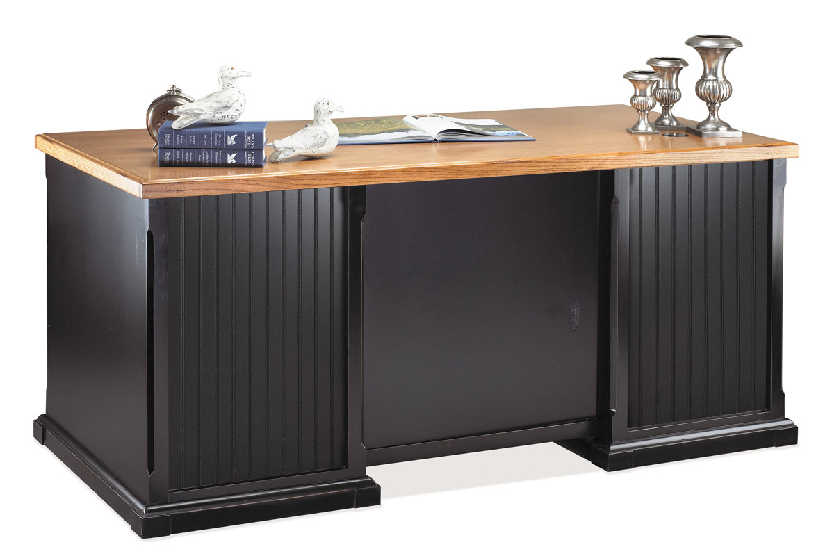 Martin Home Furnishings Southampton Onyx Double Pedestal Executive Desk