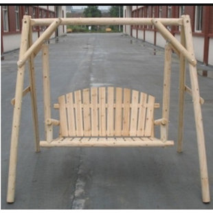 Garden Swing Wayfair Lessman Outdoor Loveseat 2 Person Freestanding Log Garden Porch Swing