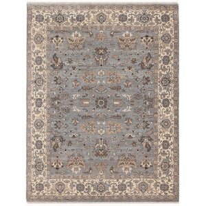 Grant Hand-Knotted Gray/Beige Area Rug