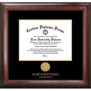 NCAA Northwestern University Gold Embossed Diploma Picture Frame