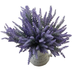 Artificial Flower Lavender Bouquet for Home Decor and Wedding Decoration (Set of 8)