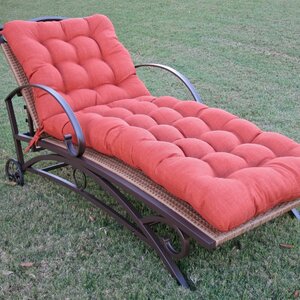 Outdoor Tufted Patio Chaise Lounge Cushion