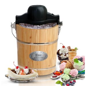 Gourmet 6 Qt. Old Fashioned Ice Cream Maker