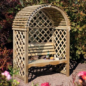 Victoria Timber Wood Arbor with Bench