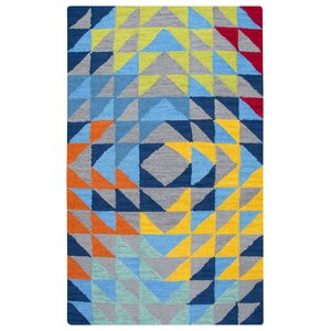 Raquel Hand-Tufted Gray/Blue Kids Rug