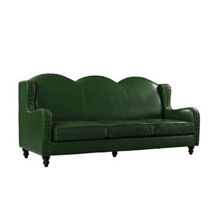 Emerald Green Leather Sofa Wayfair Quickview