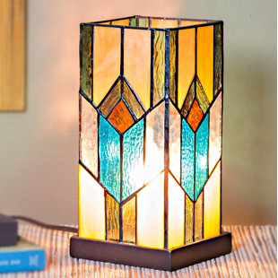 Stained Gl Lighting Wayfair Critchlow Stained Gl 10 5 Table Lamp