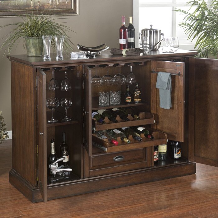 Hopewell bar cabinet with wine storage