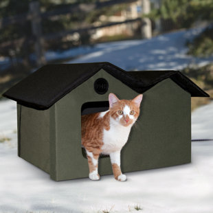 Outdoor Heated Cat House Wayfair Heated Outdoor Cat House