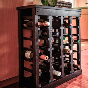 24 Bottle Floor Wine Rack