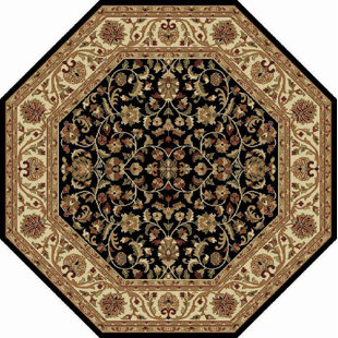Octagon Rugs You Ll Love Wayfair Clarence Black Brown Area Rug
