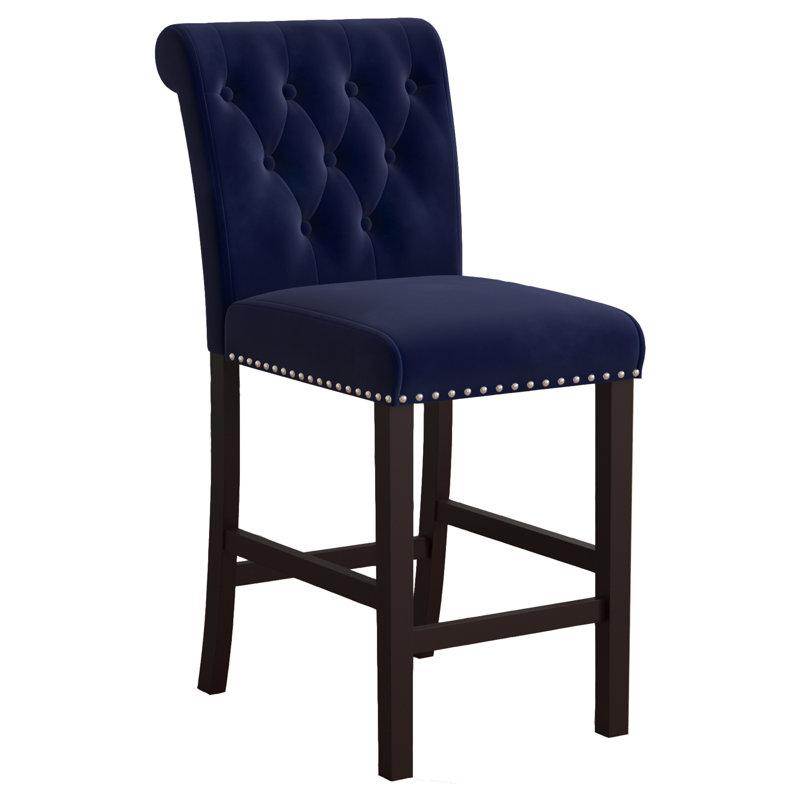 Willa Arlo Interiors Erling Velvet Counter 26 Bar Stool Reviews Erling Velvet Counter 26 Bar Stool
