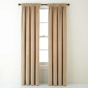 Angeletta Traditional Solid Blackout Rod pocket Curtain Panels (Set of 2)