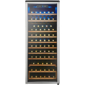 75 Bottle Single Zone Freestanding Wine Cooler by Danby
