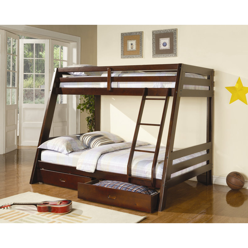 Wildon Home Mullin Twin Over Full Bunk Bed With Storage Reviews Wildon Home Mullin Twin Over Full Bunk Bed With Storage Reviews Wayfair