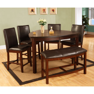 Victory 6 Piece Counter Height Solid Wood Dining Set Victory 6 Piece Counter Height Solid Wood Dining Set