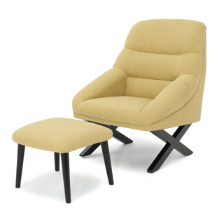 Modern Contemporary Reading Chair With Ottoman Allmodern Quickview