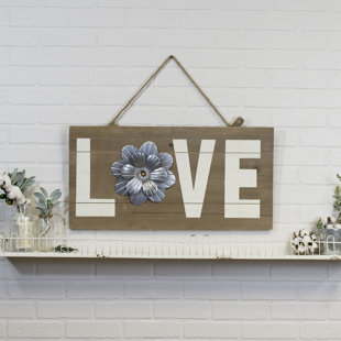 Vintage Wooden Signs Wayfair Vintage Wooden Love Sign Wall Decor