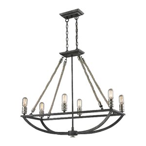 Ballantine 6-Light Metal Candle-Style Chandelier