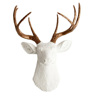 White Deer Decor Wayfair Deer Wall Décor By White Faux Taxidermy
