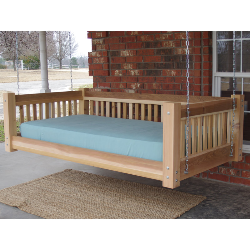 Loon Peak Tang Cedar Traditional Style Hanging Daybed Swing Wayfair Tang Cedar Traditional Style Hanging Daybed Swing