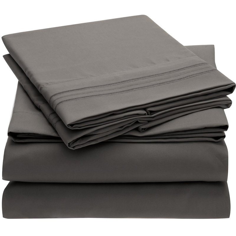 Mellanni Fine Linens 1800 Thread Count 100 Brushed Microfiber Sheet Mellanni Fine Linens 1800 Thread Count 100 Brushed Microfiber Sheet Set Reviews Wayfair Ca