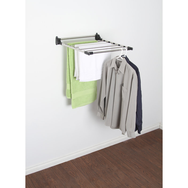 Rebrilliant Greenway Indoor Wall Mount Drying Rack Wayfair Greenway Indoor Wall Mount Drying Rack