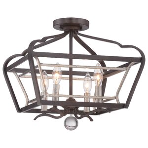 Evangeline 4-Light Semi Flush Mount