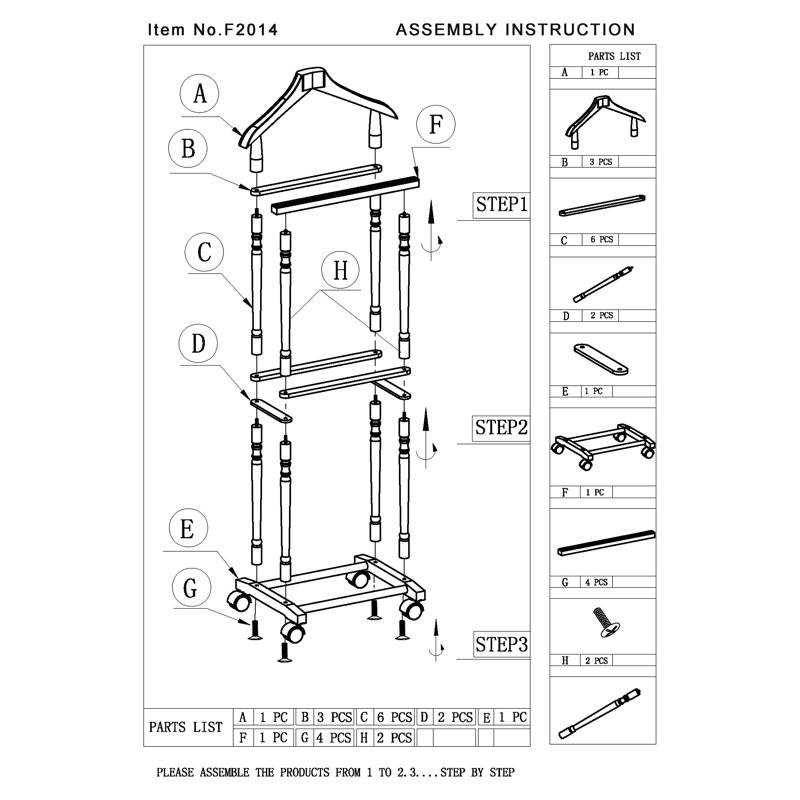 Mega Home Men Suit Valet Stand with Suit Hanger & Reviews Wayfair