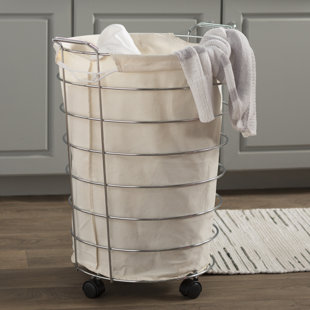 Laundry Baskets Hampers You Ll Love Wayfair Wayfair Basics Rolling Laundry Hamper