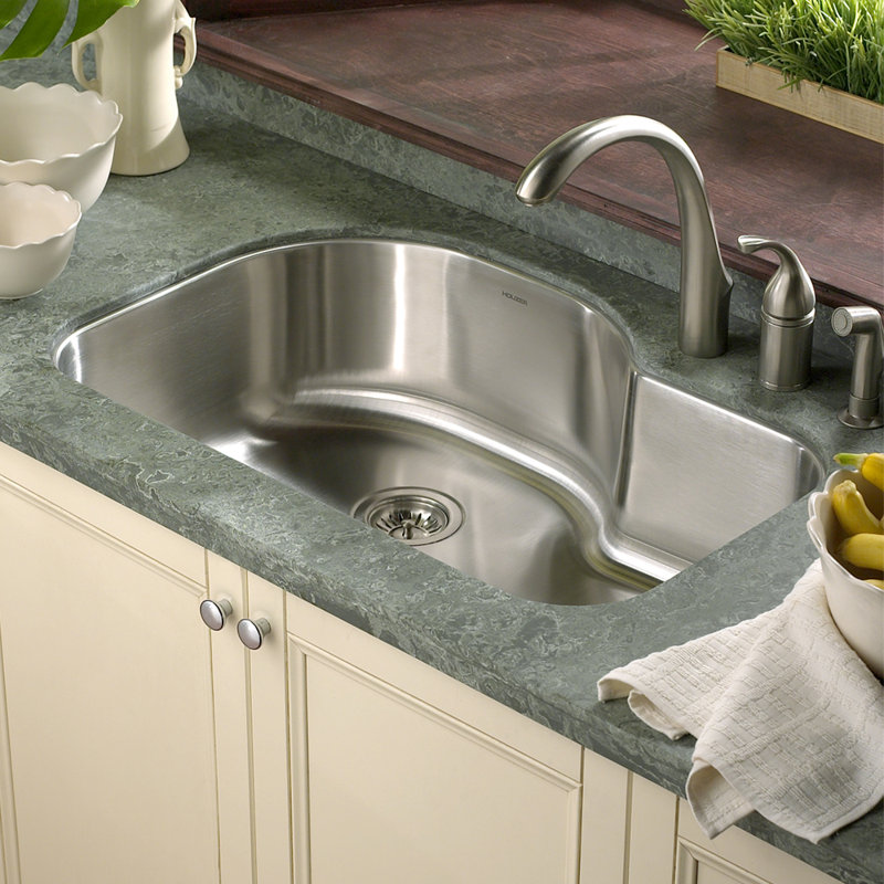 Designer Sink houzer medallion designer 31.5" x 17.94 - 21" undermount offset Designer Sink houzer medallion designer 31.5" x 17.94 - 21" undermount offset